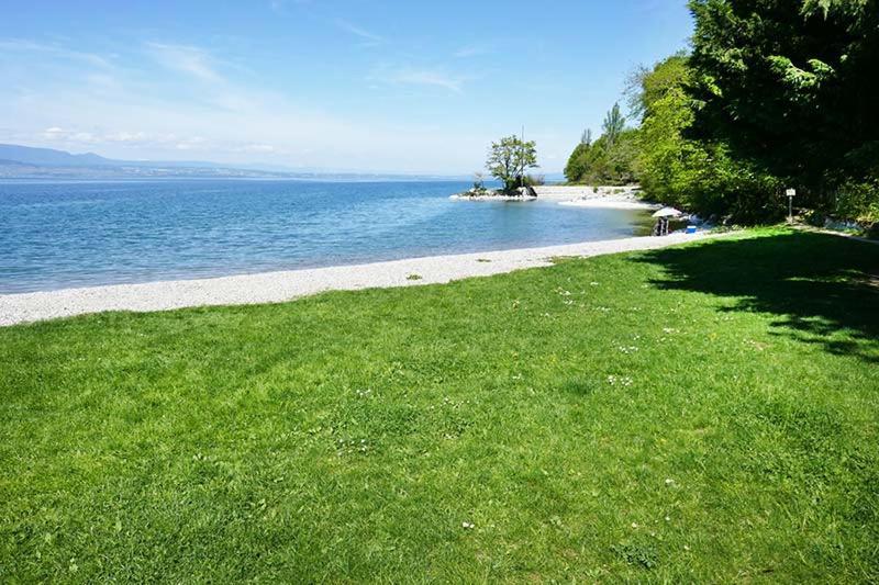 Rez De Jardin / Pieds Des Pistes Apartman Bernex Kültér fotó